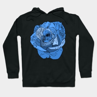 Blue rose Hoodie